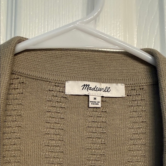 Madewell Taupe Ribbed Knit Polo - Picture 2 of 3